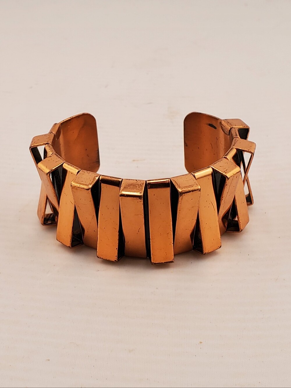 Renoir Copper Modernist Cuff Bracelet